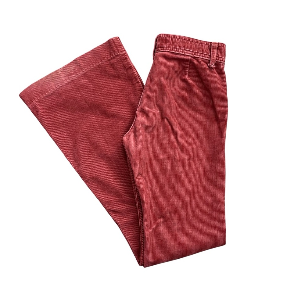 Vintage Juicy Couture Y2K Low Rise Chunky Coral Corduroy Flare Pants Rare Sample - Picture 16 of 16